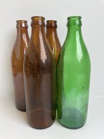 6 old - retro beer - wine bottles