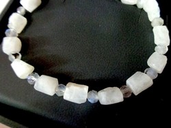 Moonstone and labradorite bracelet