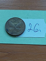 Philippines 25 centimo 1994 brass, juan luna, graphium idaeoides 26