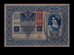 Special 1000 kroner - 1902 - both sides in German - without Hungarian side! Read!