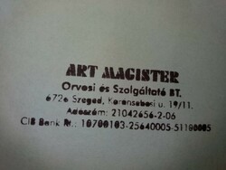 Old art magister medical instrument kft Szeged stamp machine trodat printy 4913 according to pictures