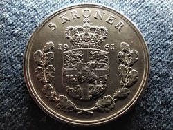 Denmark ix. Frigyes (1947-1972) 5 kroner 1961 c s (id64579)