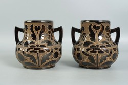 Pair of Sándor Steinbach field trip vases