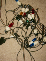 Vintage Philips karácsonyfa fényfüzér égősor