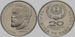 Cape verde 20 escudos 1982 bu