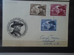 Ba1017 commemorative stamp - fdc general bem 1850-1950 front only