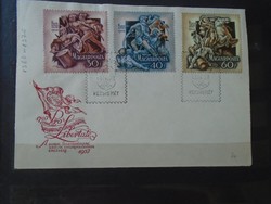 Ba1018 commemorative stamp - fdc pro libertate - Rákóczi 1953 goat only front pages
