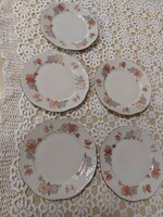 Zsolnay floral, porcelain, cake plates