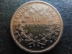 Franciaország .900 ezüst 10 frank 1967 (id67579)