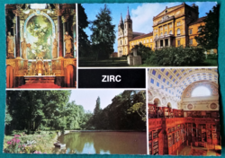 Zirc részletek, postatiszta képeslap, 1983