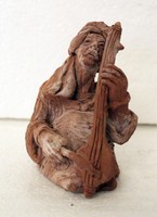 Kerámia agyag zenész figura [X-SAJT]