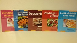 Cookbooks, 5 in total, easy, fast, delicious series