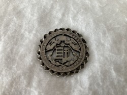 Openwork silver pendant / 1 HUF coin 1869