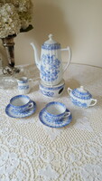 Bavaria china blau tea and coffee set for two, with warmer