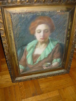 A pastel painting by Eugenia B. Anderlik is a rarity