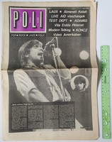 Polifon newspaper 1986/1 Sándor Révész modern talking Falco test dept Koncz Adamis Laux Edda Slamovits