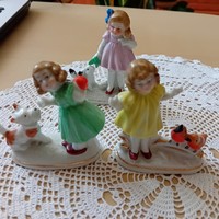 Wagner & Apel 3 porcelain little girls for sale together