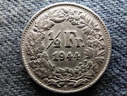 Svájc .835 ezüst 1/2 Frank 1944 B (id73393)
