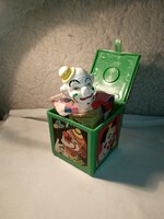 1960 évekbeli játék spielzeug dobozból kiugró bohóc