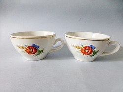 Rare granite poppy tea cups