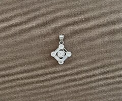 Silver stone pendant