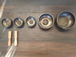 Tibetan sound bowl set made of seven metals!