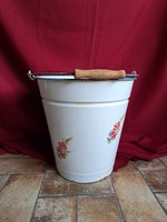Rare Bonyhád enameled enameled bucket legacy antique nostalgia water bucket