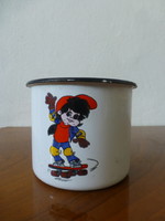 Old tin mug, children's mug