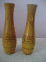 Wooden vases