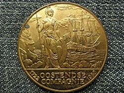 Belgium ostend 25 florijn medal 1980s (id43706)