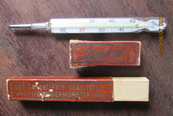 Antique Austrian thermometer and thermometer
