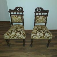 2 Biedermeier chairs for sale together in the condition shown in the pictures.