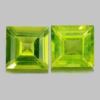 Fabulous! Real, 100% product. Olive green peridot (olivine) gemstone pair 1.87ct (vvs)! Its value: HUF 93,500!