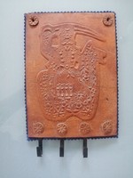 Leather wall key holder