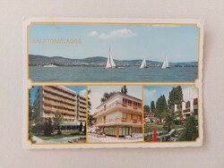 Retro postcard 1988 Balaton light