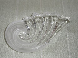 Cast glass bowl, jewelry shells