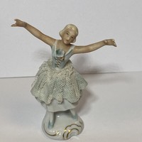 Antik német porcelán táncos lány