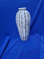 Retro ceramic vase from Hódmezővásárhely, gray