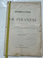 J.-B. PIRANESI Wien AD. Lehmann 1886. Album építészeti rézkarcokkal bécsi kiadás
