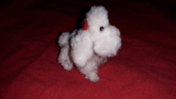 Antique 1960s Wireframe Micro Velvet Poodle Small Rare Figure 6cm As Pictures