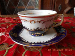 Zsolnay pompadour i coffee cup with coaster