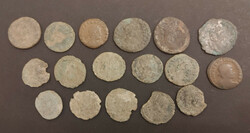 17 late Roman coins in one