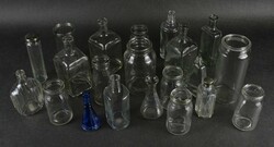 1N224 old mixed glass package for decoration 21 pieces