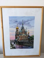 St. Petersburg, bleeding, savior church watercolor
