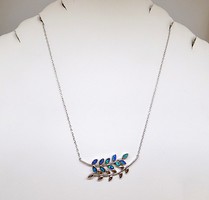 Silver necklaces with opal stone (zal-ag112366)