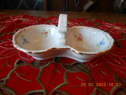 Zsolnay salt shaker with small flower pattern