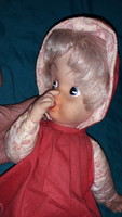 Original antique Turin approx. 1920 Lenci with rubber head - lens toy red doll 37 cm according to the pictures
