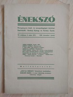 Énekszó - antik folyóirat 1939.december, január 1000 Ft