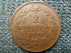 Olaszország I. Umbertó (1878-1900) 2 Centesimi 1895 R Ritka (id43939)