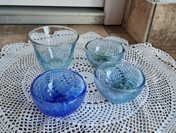 Repesztett Gyönyörű  Fátyolüveg fátyol karcagi berekfürdői üveg kupicák pohár tálka